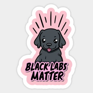 Black Labs Matter Sticker